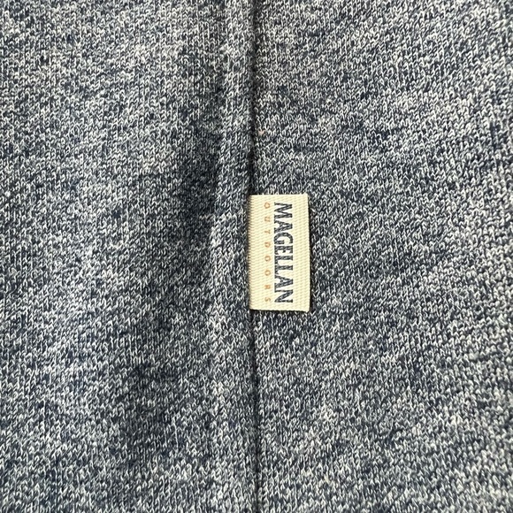 Magellan Mens Outdoor 2XL Gray Pullover Quarter Zip Classic Fit Stretch Sweater - Picture 6 of 8